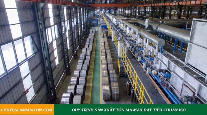 Quy trình sản xuất tôn mạ màu đạt tiêu chuẩn ISO