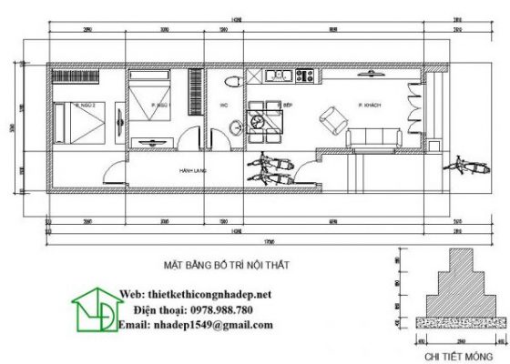 bản vẽ nhà cấp 4 mái tôn vs3