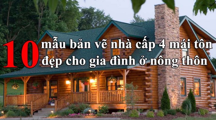 Bản vẽ nhà cấp 4 mái tôn