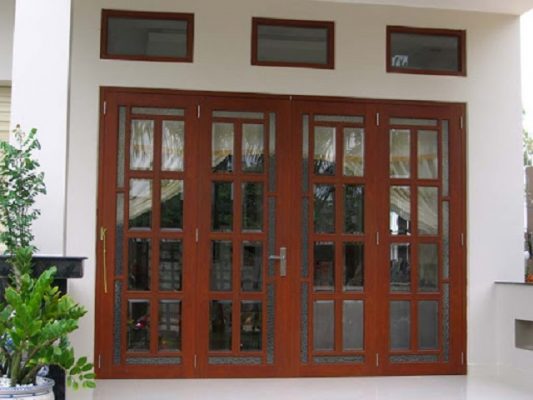 Mẫu cửa sắt pano 4 cánh đẹp 7