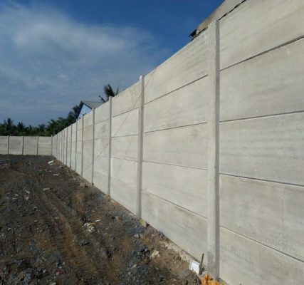 Mẫu tường rào cổng ngõ bằng bê tông 3