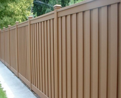 Mẫu tường rào cổng ngõ bằng gỗ 2