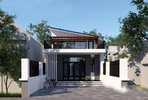 nhà cấp 4 mái tôn 12
