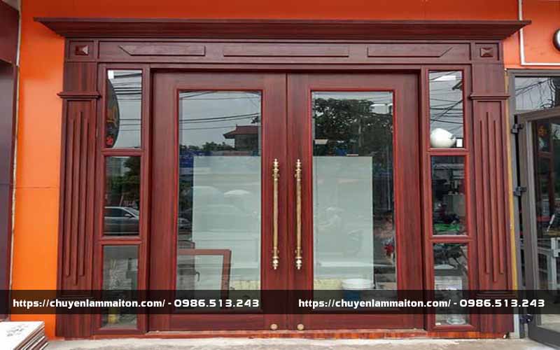 Tổng hợp và báo giá mẫu cửa sắt giả gỗ tại Hà Nội