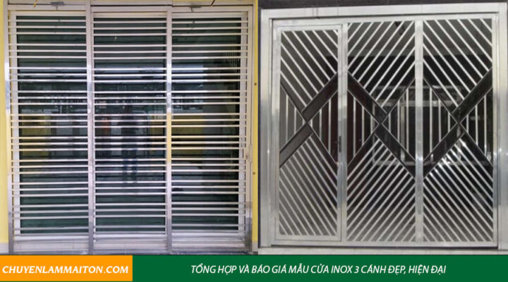 Tổng hợp và báo giá mẫu cửa inox 3 cánh đẹp, hiện đại 2022