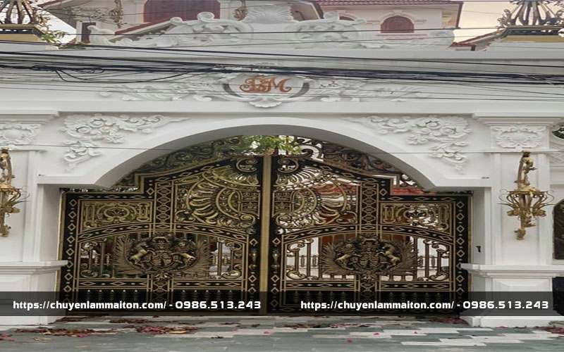 Báo giá 100 mẫu cổng nhôm đúc đẹp, hiện đại tại Hà Nội