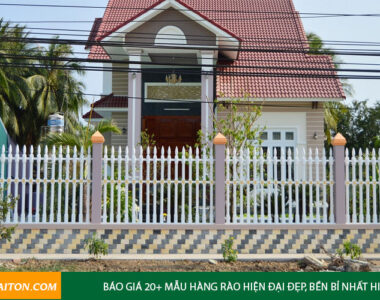 Báo giá 20+ mẫu hàng rào hiện đại đẹp, bền bỉ nhất hiện nay