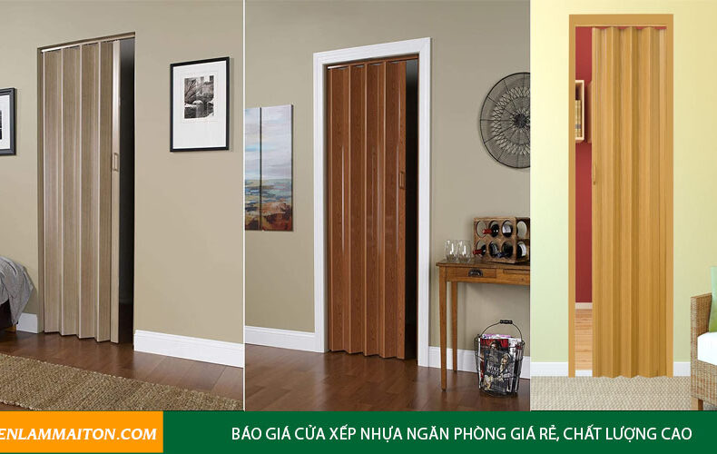 Báo giá cửa xếp nhựa ngăn phòng giá rẻ, chất lượng cao