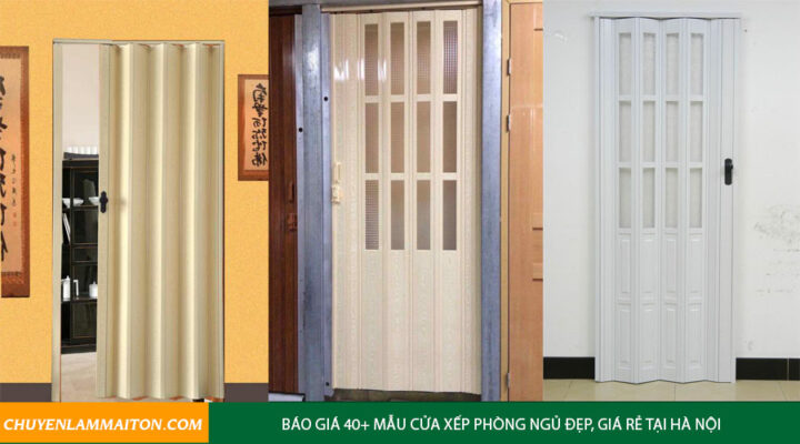 Báo giá 40+ mẫu cửa xếp phòng ngủ đẹp, giá rẻ tại Hà Nội